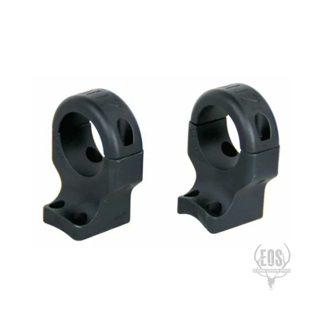 RIFLE RINGS & MOUNTS - DNZ HUNTMASTER 1 MED BLK 2 X PIECE Shoalhaven Shooting