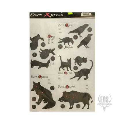 TARGETS - BORE XPRESS TARGETS MIXED ANIMALS 10PK Shoalhaven Shooting