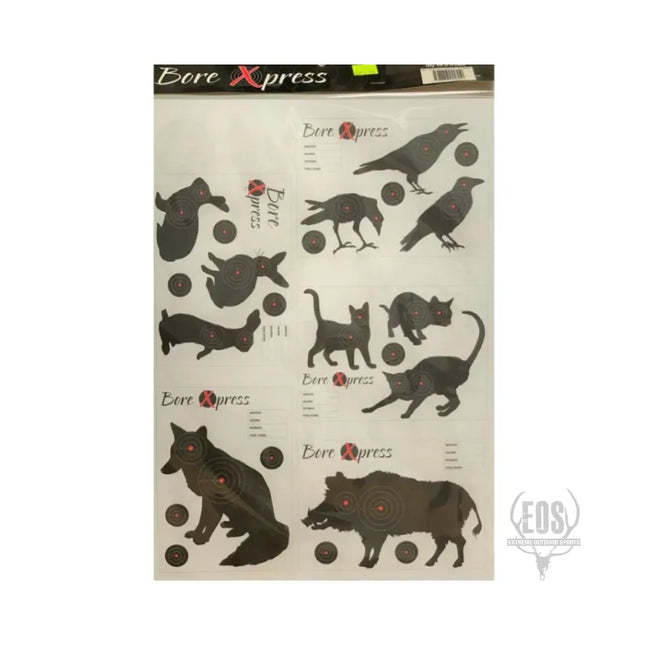 TARGETS - BORE XPRESS TARGETS MIXED ANIMALS 10PK Shoalhaven Shooting