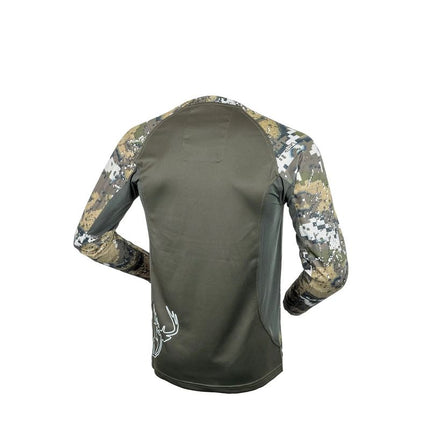 CLOTHING - HUNTERS ELEMENT ECLIPSE CREW FOREST GREEN SZXL Shoalhaven Shooting