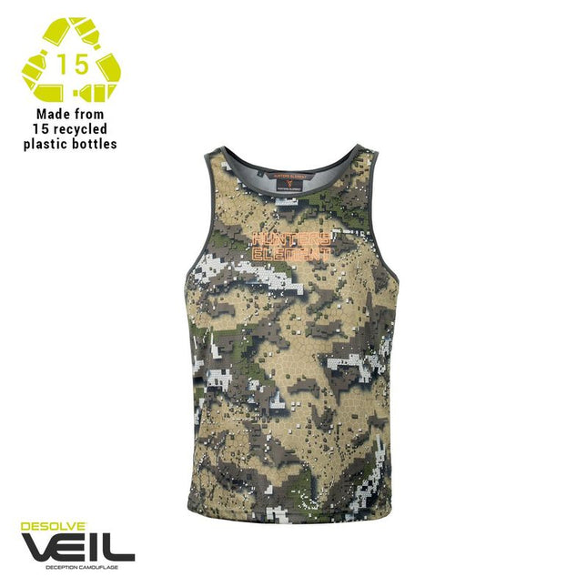 CLOTHING - HUNTERS ELEMENT ECLIPSE SINGLET FOREST GREEN SZXL DESOLVE VEIL/SZM Shoalhaven Shooting