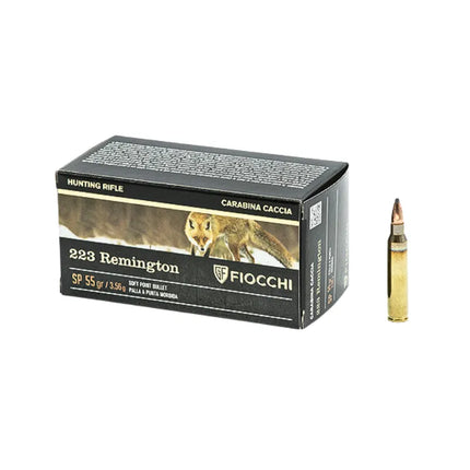 FIOCCHI AMMO 223REM 55GR SP - 50PKT