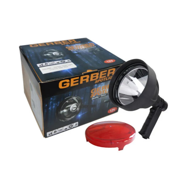 GERBER SPOT LIGHT 140MM RECHARGEABLE CREE 15 WATTS LED WITH RED FILTER