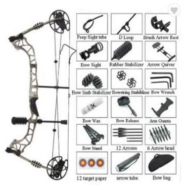 ARCHERY - HEADHUNTER GRIZZLY CAMO COMPOUND BOW RTH PACKAGE Shoalhaven Shooting