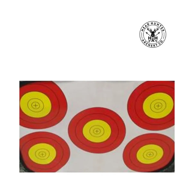 HEADHUNTER ARCHERY 5 SPOT TARGET REPLACEMENT FACES