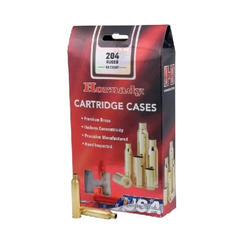 RE-LOADING - HORNADY BRASS 204 RUGER 50 PK Shoalhaven Shooting
