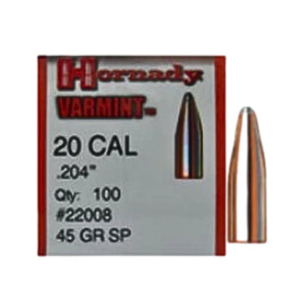 HORNADY PROJ .22 CAL 60GR SP VARMINT