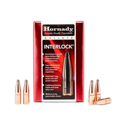 HORNADY 30-06 SPRG 180 GR INTERLOCK SPF - 20PK