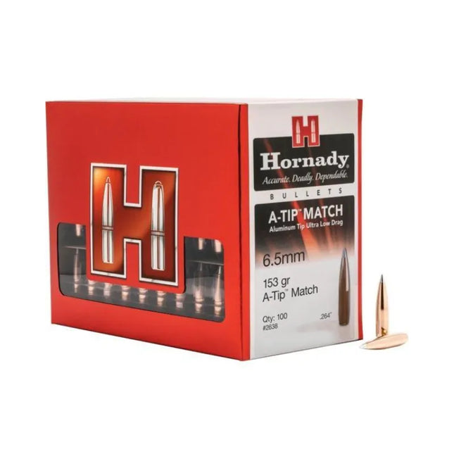 HORNADY PROJECTILES .264 6.5MM 153 GR A-TIP MATCH 100 PK