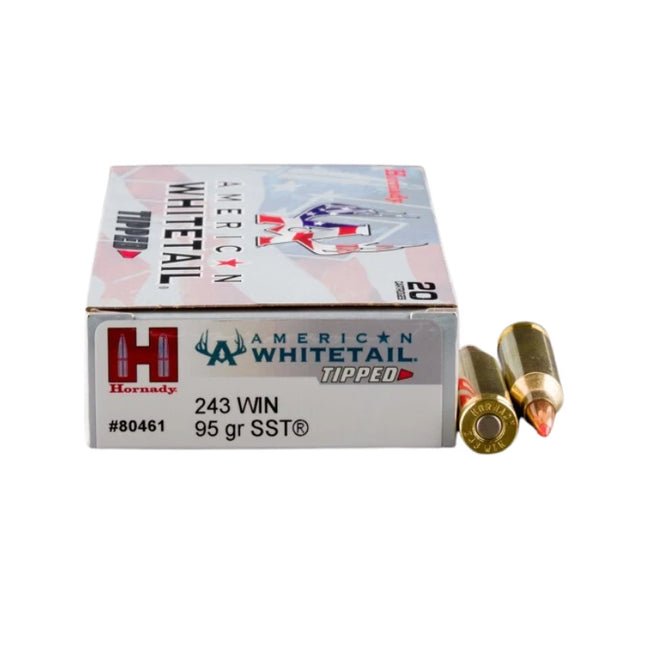 HORNADY AMMO 243 WIN AMERICAN WHITETAIL 95GR SST - 20PK