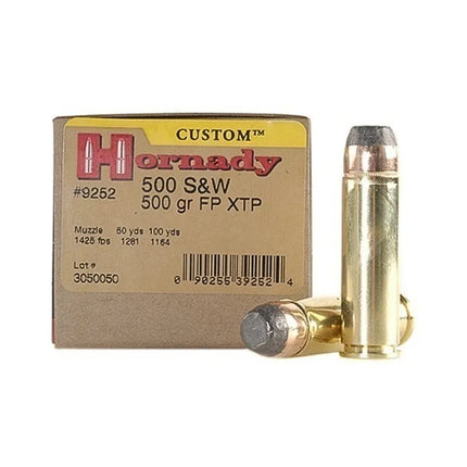 HORNADY AMMO 500 S&W 500GR FP XTP CUSTOM - 20PK