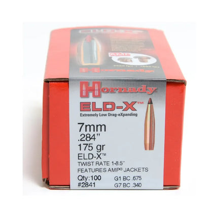 HORNADY PROJ .257 25 CAL 110 GRAIN ELD-X BULLETS 100 PACK