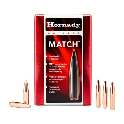 RE-LOADING - HORNADY PROJ 30 CAL 208GR BTHP MATCH 6MM 87GR (100PK) Shoalhaven Shooting