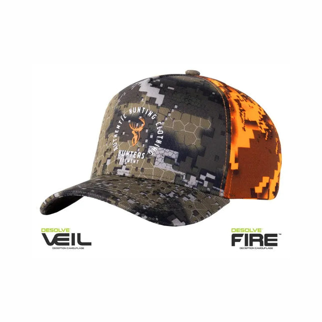 CLOTHING - HUNTERS ELEMENT A.H.C CAP DESOLVE VEIL DESOLVE FIRE OSFA Shoalhaven Shooting