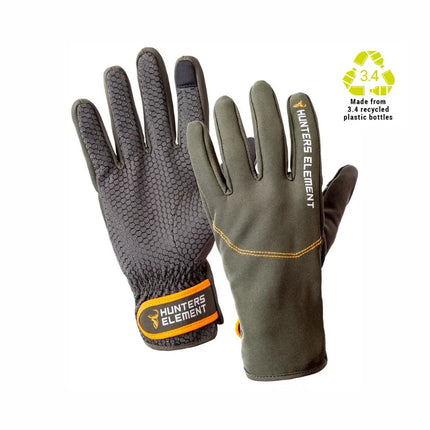 HUNTERS ELEMENT LEGACY GLOVES GREY/GREEN SZM