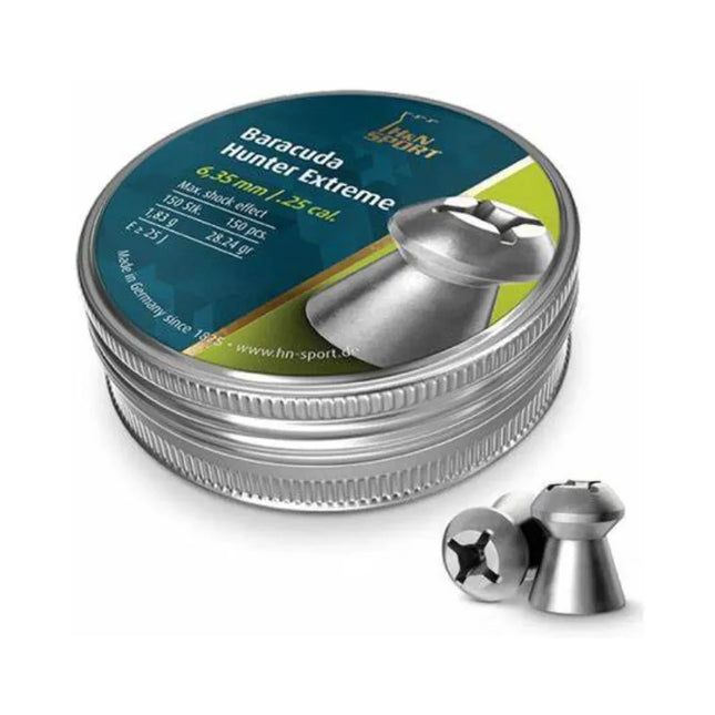 H&N PELLETS BARACUDA HUNTER EXTRM .25