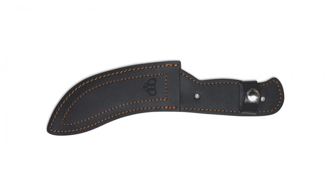 CUDEMAN – SKINNER 15.5CM SATIN FINISH BLADE, RUBBER HANDLE W/SHEATH