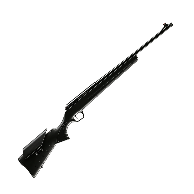 MONZA .223REM / 56CM-22" STRATA BLACK BOLT ACTION RIFLE (2 X MAGS + BAG)
