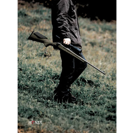 MONZA .223REM / 61CM-24" VARMINT KHAKI BLACK BOLT ACTION RIFLE (2 MAGS + BAG)