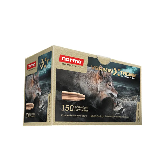 NORMA AMMO 222 VERMIN XTREME 55GR HP