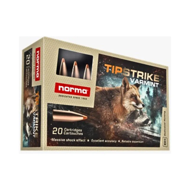 NORMA  243WIN 76GR TIPSTRIKE VARMINT 20 PACK