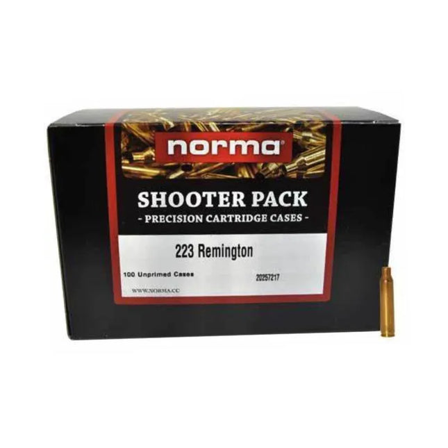 NORMA UNPRIMED BRASS 223REM 100 PIECE PAKCET