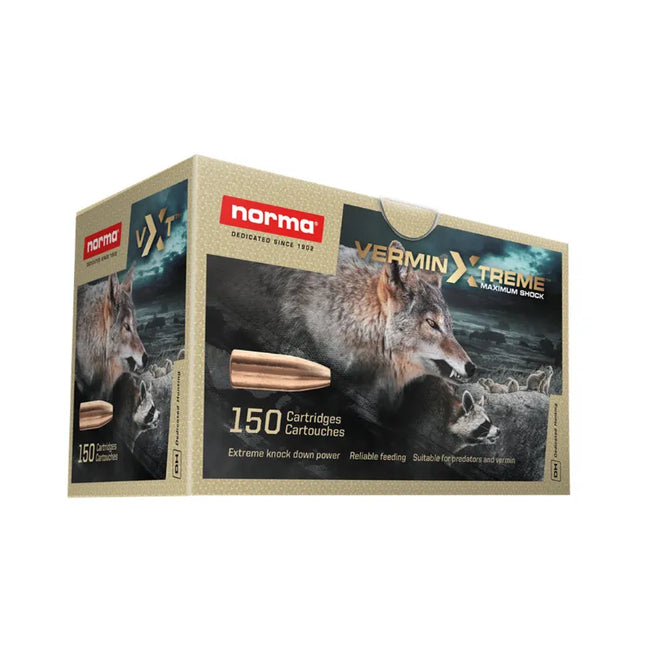 NORMA AMMO 223 REM 55GR VERMIN XTREME HP 20PK