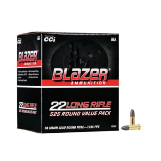 AMMUNITION - BLAZER (CCI) 22LR 38GR HP HV - 525PK Shoalhaven Shooting