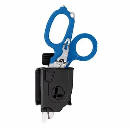 KNIVES - LEATHERMAN RAPTOR RESCUE BLUE HANDLES WITH UTILITY HOLSTER Shoalhaven Shooting