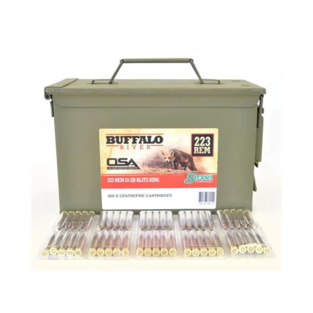 OSA AMMO BUFF RIVER 223 55G BK 900RD CAN