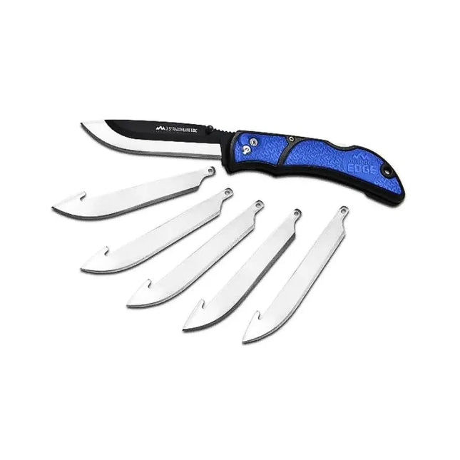 This knife features a replaceable blade system, ensuring that you always have a sharp edge ready for use without the need for sharpening.