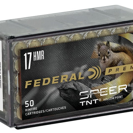 FEDERAL AMMO 17HMR PREMIUM 17GR TNT HP
