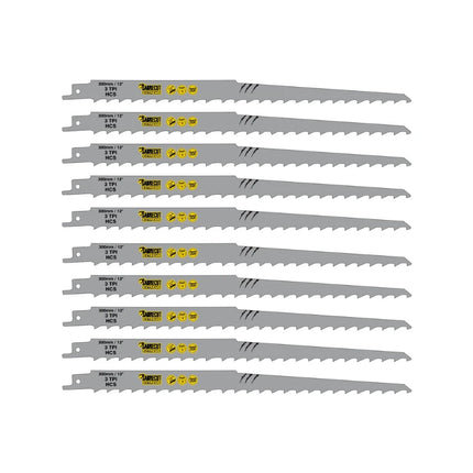 RECIPROCATING SAW BLADE 300MM X 3TPI - 10PACK