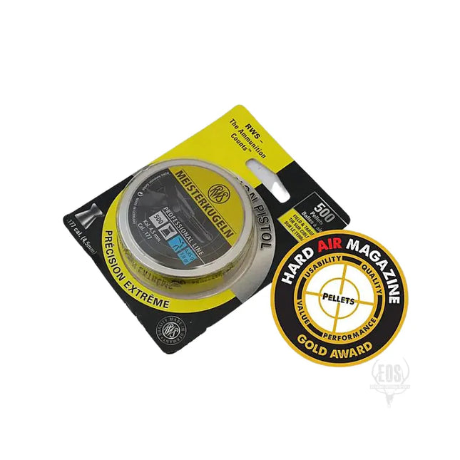 AMMUNITION - RWS .177 PELLETS MEISTERKUGLEN PRECISION PISTOL 500PK Shoalhaven Shooting