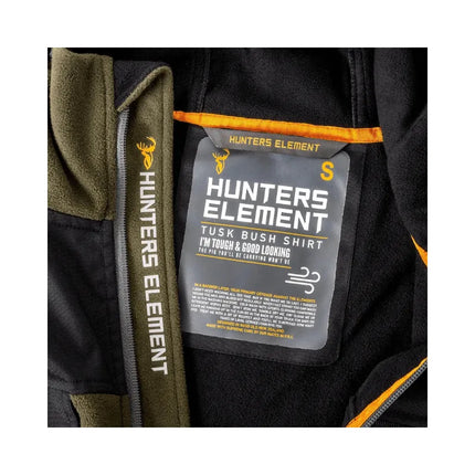 CLOTHING - HUNTERS ELEMENT TUSK BUSH COAT FOREST GREEN SZM Shoalhaven Shooting