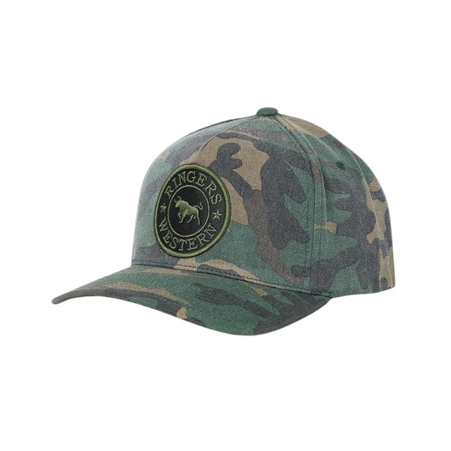 RINGERS WESTER GROVER CANVAS BASEBALL CAP - CAMO