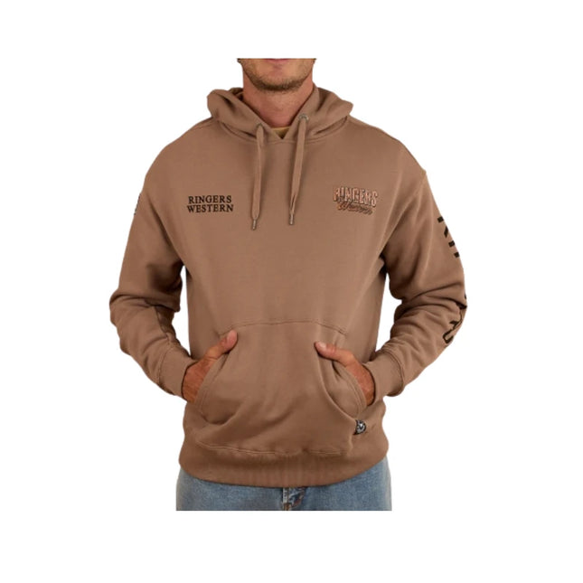 RINGERS WESTERN KNX OVERSIZE UNISEX HOODIE CAMEL - M