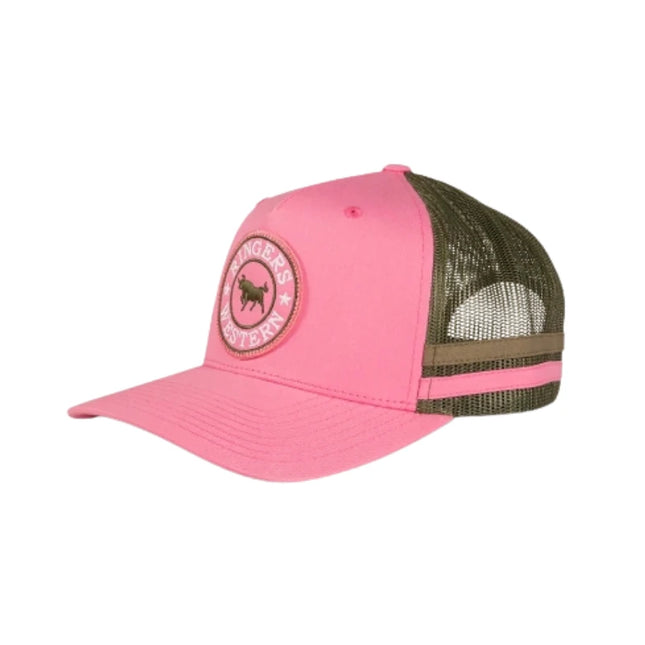 RINGERS WESTERN MCCOY TRUCKER CAP - MELON/ARMY