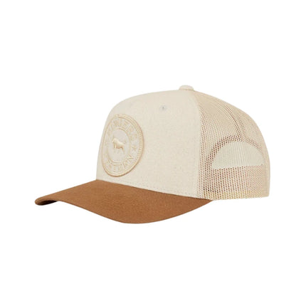 RINGERS WESTERN SIGNATURE BULL KIDS TRUCKER CAP - BEIGE/CLAY