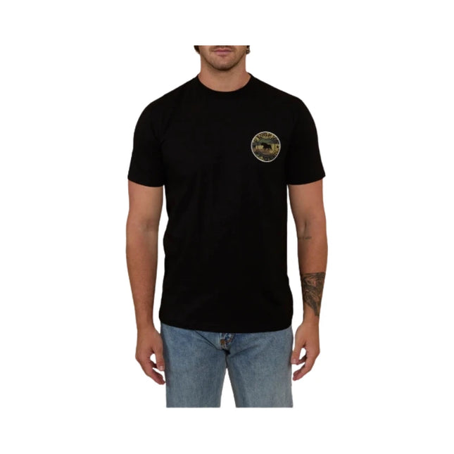 RINGERS WESTERN SIGNATURE BULL MENS CLASSIC T-SHIRT BLK/CAMO - M