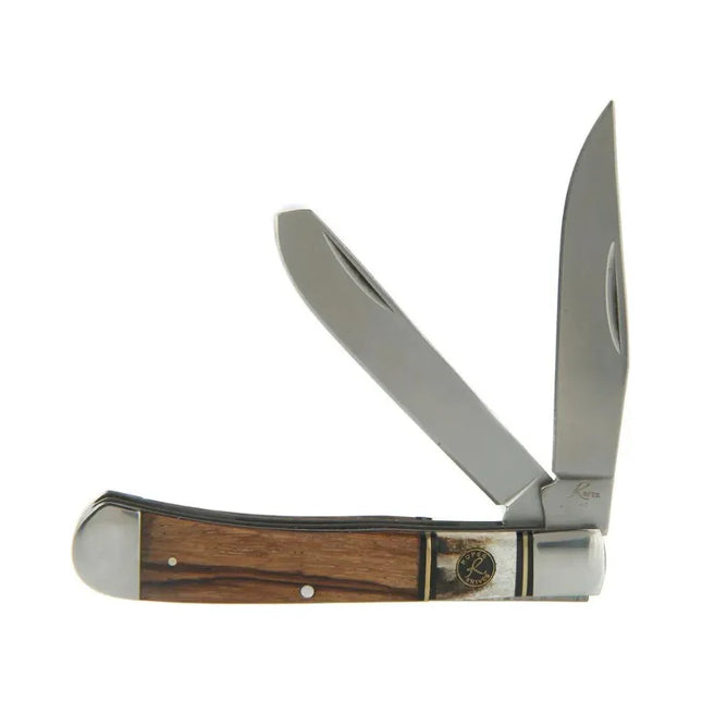 ROPER KNIVES LAREDO STOCKMAN STAG & WOOD 2 BLADES WOOD