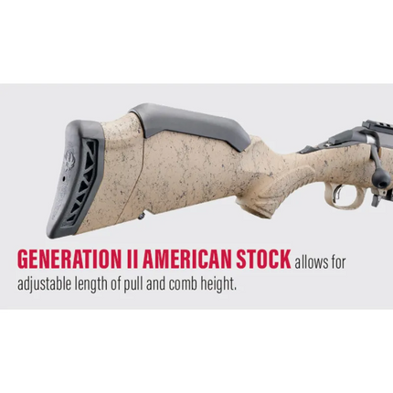 RUGER AMERICAN GEN II RANCH 300BLK 16" COBALT CERAKOTE