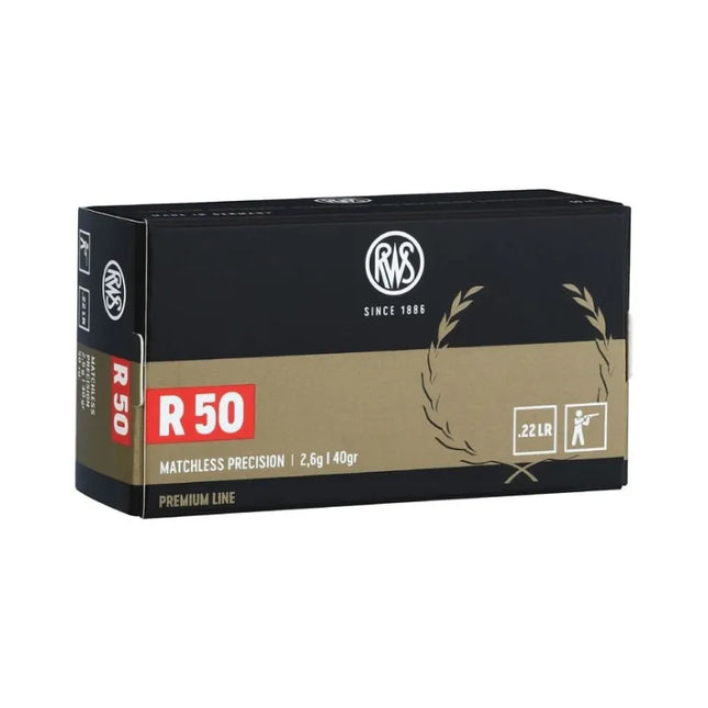 RWS AMMO 22LR SUBSONIC 40GR HP 50 PACK