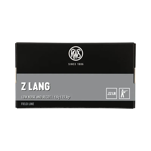 RWS AMMO 22LR Z LONG 29.3GR LOW NOISE AND RECOIL