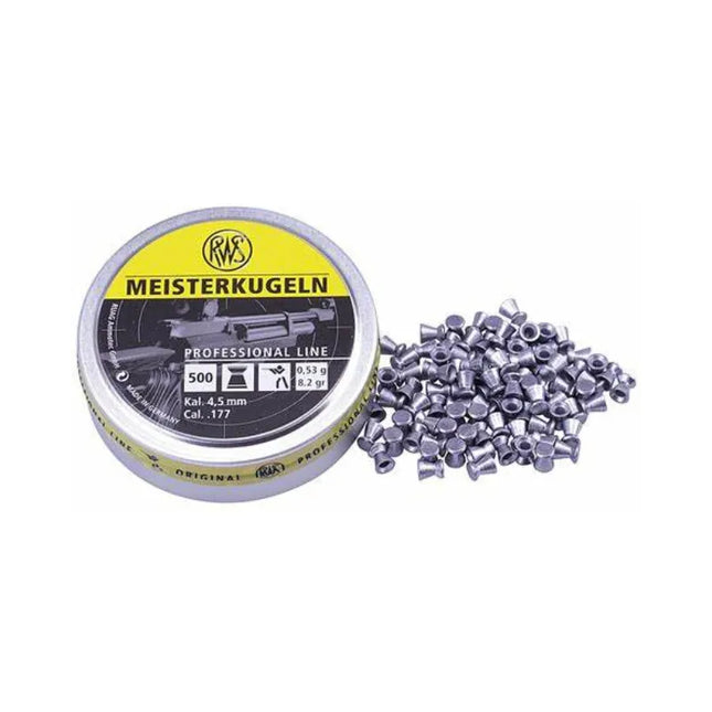 RWS MEISTERKUGELN .177 PELLETS 8.2GR (HEAD 4.49) RIFLE