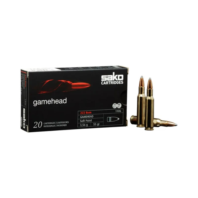 SAKO 222 REM 50GR SOFT POINT GAME HEAD