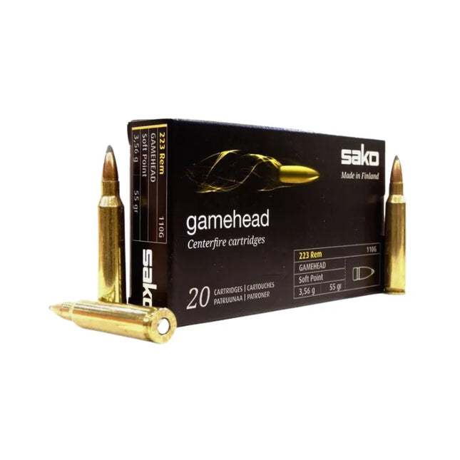 SAKO AMMO 223 55GR GAME HEAD