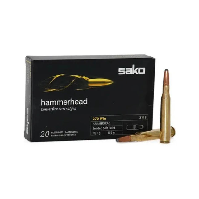 SAKO AMMO 270WIN 156GR HAMMERHEAD 20PK