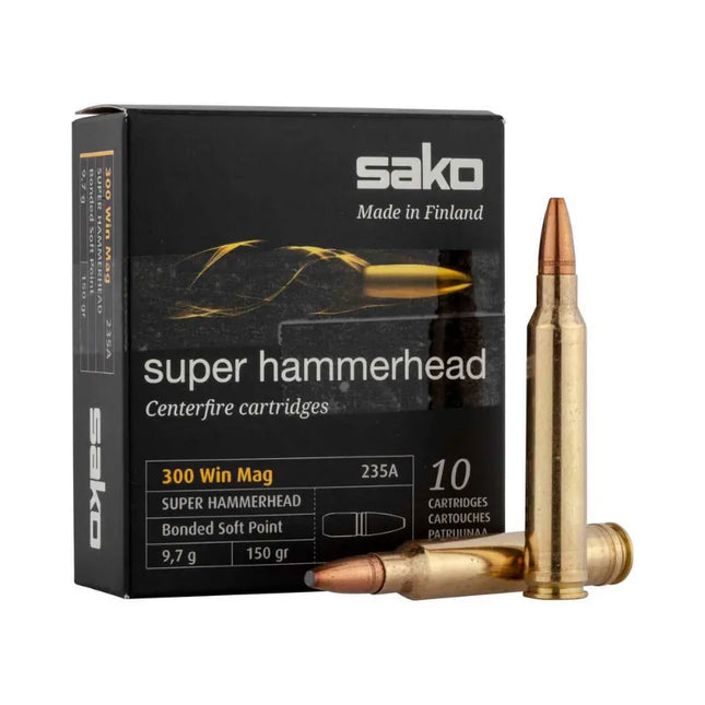 SAKO AMMO 300WIN MAG 150GR SUPER HAMMERHEAD 10PK