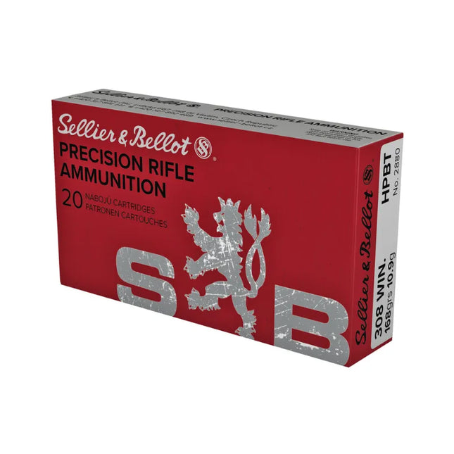 SELLIER & BELLOT AMMO 308 WIN 168GR HPBT
